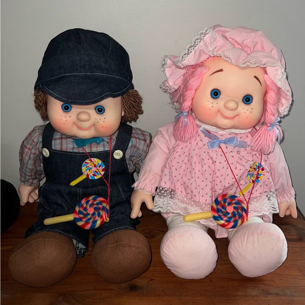 Vintage House of Lloyd Lollipop Kids Doll Pair/23 Inch/1980s Collectibles